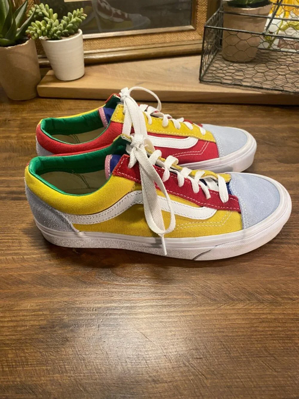 VANS - Old Skool Multicolor Colorblock Sneakers Women’s Size 7.5 Men’s Size 6